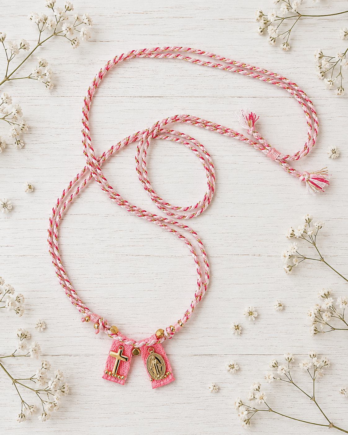 Escapulario Rosado Pink