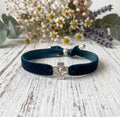 Pulsera Terciopelo Petroleo
