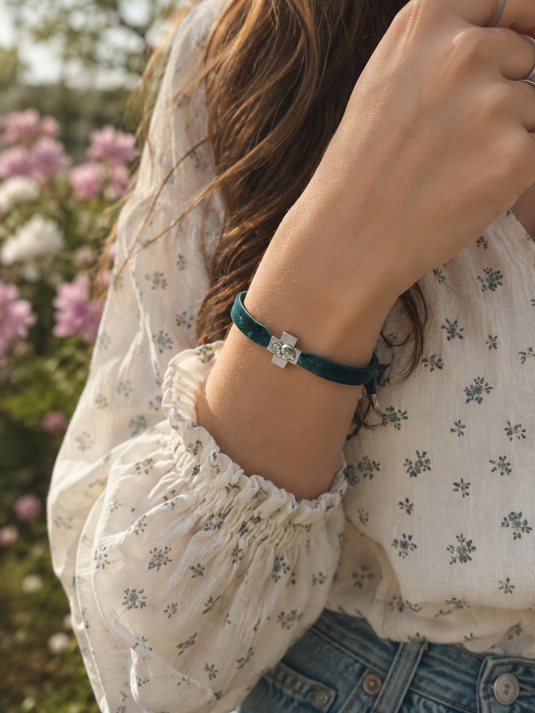 Pulsera Terciopelo Petroleo