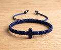 Pulsera Tejida Hombre Azul