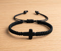 Pulsera Tejida Hombre Negra