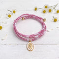 Collar Liberty Rosado Blanco Virgen de Los Rayos